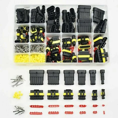 Imperméable à L'eau Connecteur, 708 Pièces Étanche Connecteur Électrique,Car Terminal Électrique Étanche Plug 1/2/3/4/5/6 Broches Mâle/femelle Avec Boîte 1 Imperméable à L'eau Connecteur, 708 Pièces Étanche Connecteur Électrique,Car Terminal Électrique Étanche Plug 1/2/3/4/5/6 Broches Mâle/femelle Avec Boîte