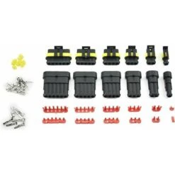 Imperméable à L'eau Connecteur, 708 Pièces Étanche Connecteur Électrique,Car Terminal Électrique Étanche Plug 1/2/3/4/5/6 Broches Mâle/femelle Avec Boîte 7 Imperméable à L'eau Connecteur, 708 Pièces Étanche Connecteur Électrique,Car Terminal Électrique Étanche Plug 1/2/3/4/5/6 Broches Mâle/femelle Avec Boîte -Goobayd Magasin 100191996 3