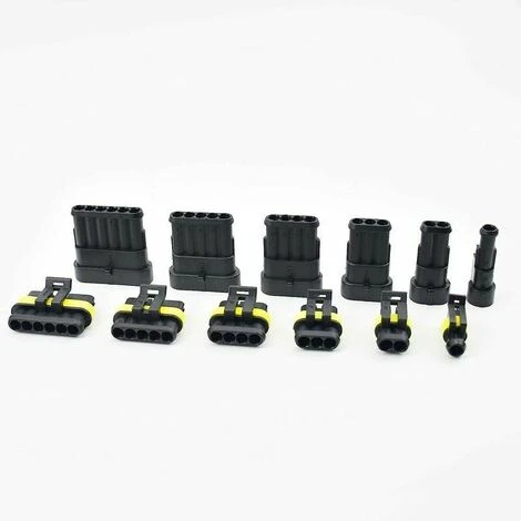 Imperméable à L'eau Connecteur, 708 Pièces Étanche Connecteur Électrique,Car Terminal Électrique Étanche Plug 1/2/3/4/5/6 Broches Mâle/femelle Avec Boîte 4 Imperméable à L'eau Connecteur, 708 Pièces Étanche Connecteur Électrique,Car Terminal Électrique Étanche Plug 1/2/3/4/5/6 Broches Mâle/femelle Avec Boîte – Image 4