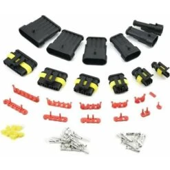 Imperméable à L'eau Connecteur, 708 Pièces Étanche Connecteur Électrique,Car Terminal Électrique Étanche Plug 1/2/3/4/5/6 Broches Mâle/femelle Avec Boîte 9 Imperméable à L'eau Connecteur, 708 Pièces Étanche Connecteur Électrique,Car Terminal Électrique Étanche Plug 1/2/3/4/5/6 Broches Mâle/femelle Avec Boîte -Goobayd Magasin 100191996 5