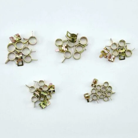 75PCS Clip à Ressort Tuyau Collier Serrage Durite Essence Serre-joints à Tuyaux Colliers De Clip à Ressort Tuyau Serrage 6mm, 7mm, 8mm, 9mm, 10mm 3 75PCS Clip à Ressort Tuyau Collier Serrage Durite Essence Serre-joints à Tuyaux Colliers De Clip à Ressort Tuyau Serrage 6mm, 7mm, 8mm, 9mm, 10mm – Image 3