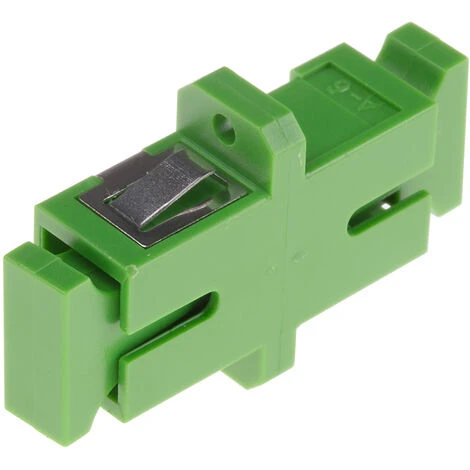 Adaptateur Pour Fibre Optique, SC Vers SC Monomode Simplex, Vert ( Prix Pour 1 ) 2 Adaptateur Pour Fibre Optique, SC Vers SC Monomode Simplex, Vert ( Prix Pour 1 ) – Image 2