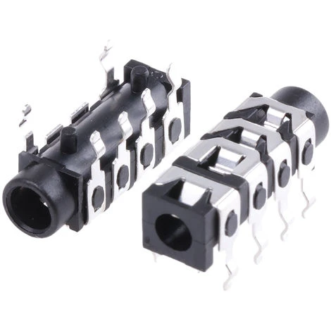 Connecteur Jack 3,5 Mm Femelle RS PRO, Montage Sur CI, 4 Pôles 1 Connecteur Jack 3,5 Mm Femelle RS PRO, Montage Sur CI, 4 Pôles