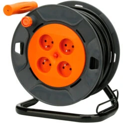 Enrouleur Bricolage - 4 Prises 16A - 3G1,5mm² - 25m - Zenitech