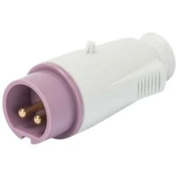 Prise Mobile Gewiss 2P 16A IP44 Violet 24V GW60064