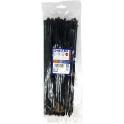 Lot De 100 Colliers De Fixation En Nylon Noir - 3,6 X 280 - Velamp