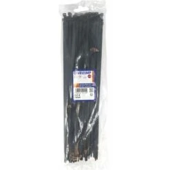 Lot De 100 Colliers De Fixation En Nylon Noir - 4,8 X 350 - Velamp
