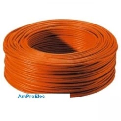 Fil électrique Souple HO5/7-VK 0,5-0,75-1-1,5-2,5 Mm² 5-10-15-20 M 12 Couleurs Section: 0,75 Mm² - Couleur: Orange - Longueur: 5 Mètres