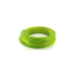 Fil HO7 V-U 1,5 Mm² Jaune / Vert Rigide Couronne De 100 M