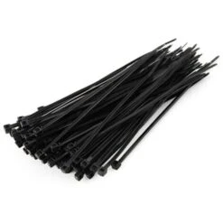 100 Colliers De Serrage. Serre-câbles Attache-câbles Noir 200 X 2,5 Mm