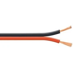 5 M Cable Scindex Méplat Rouge-noir 2,5 Mm2