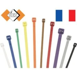 100 Colliers Serrage. Serre-câbles Attache-câbles Marron 150 X 2,6 Mm