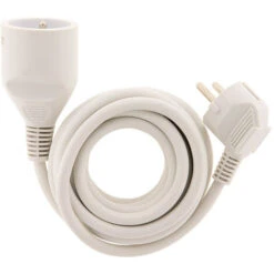 Prolongateur 16A HO5VV-F 3G1,5mm² Blanc 3m - Zenitech