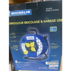Enrouleur électrique 40m Avec 3 Prises 2P+T 16A Et Prise USB Cable H05VVF 3G1.5mm² (gamme BRICO) MICHELIN M41P64 -Goobayd Magasin 19868286 4