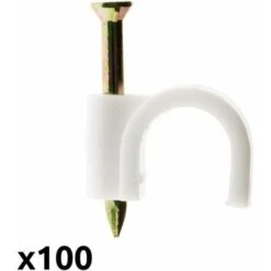 100 Attaches Ø7 Blanc - Zenitech