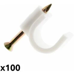 100 Attaches Ø7 Blanc - Zenitech -Goobayd Magasin 2010498 3