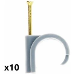 20 Attaches Plastiques Ø20/25mm Gris - Zenitech