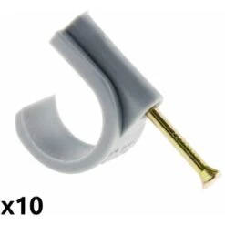 20 Attaches Plastiques Ø20/25mm Gris - Zenitech -Goobayd Magasin 2010606 3