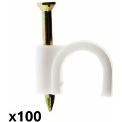 100 Attaches Ø10 Blanc - Zenitech