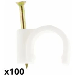 100 Attaches Ø12 Blanc - Zenitech