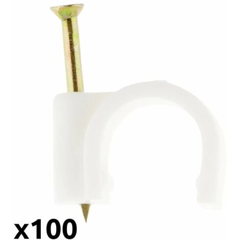 100 Attaches Ø12 Blanc - Zenitech 1 100 Attaches Ø12 Blanc - Zenitech