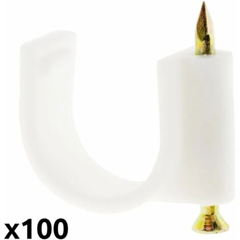 100 Attaches Ø12 Blanc - Zenitech 2 100 Attaches Ø12 Blanc - Zenitech – Image 2