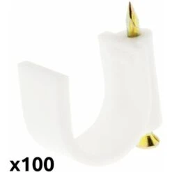 100 Attaches Ø12 Blanc - Zenitech 5 100 Attaches Ø12 Blanc - Zenitech -Goobayd Magasin 2010624 3