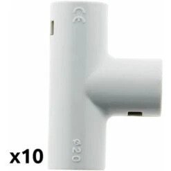 Lot De 10 Tés IRL Ø20mm Gris 7 Lot De 10 Tés IRL Ø20mm Gris -Goobayd Magasin 2010857 3