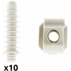 Lot De 10 Clips Ø16 Mm Avec Chevilles - Zenitech -Goobayd Magasin 2010917 3