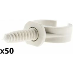 Lot De 50 Clips Ø20 Mm Avec Chevilles - Zenitech -Goobayd Magasin 2010921 2
