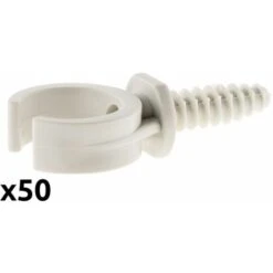 Lot De 50 Clips Ø20 Mm Avec Chevilles - Zenitech -Goobayd Magasin 2010921 3
