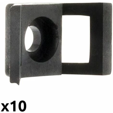 Lot De 10 Embases à Visser Noir - Zenitech 1 Lot De 10 Embases à Visser Noir - Zenitech