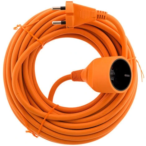 Prolongateur 16A HO5VV-F 2x 1,5 2P Sans Terre Orange 10m - Zenitech 2 Prolongateur 16A HO5VV-F 2x 1,5 2P Sans Terre Orange 10m - Zenitech – Image 2