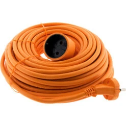 Prolongateur 16A HO5VV-F 2x 1,5 2P Sans Terre Orange 20m - Zenitech