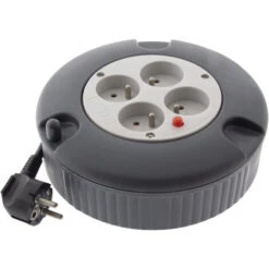 Enrouleur HO5VV-F 4 Prises 3G1,5 4m + Coupe-circuit - Zenitech