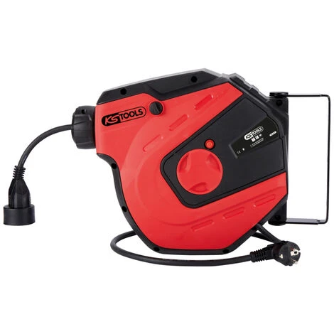 Ks Tools Enrouleurs électriques Muraux - 15 M 3x1,5mm² - 15m 1 Ks Tools Enrouleurs électriques Muraux - 15 M 3x1,5mm² - 15m