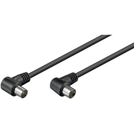 Goobay Goobay TV ANTENNA CABLE 1.5m ANGLED BLACK - Cable (11525) 1 Goobay Goobay TV ANTENNA CABLE 1.5m ANGLED BLACK - Cable (11525)