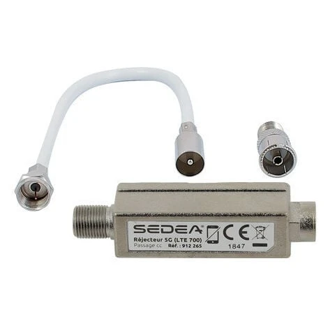Kit Filtre TV 5G (LTE700) + Connectique - SEDEA - 912265 1 Kit Filtre TV 5G (LTE700) + Connectique - SEDEA - 912265