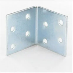 Équerres 40X40 EP.2 Acier Zingué Blanc Conditionnement: Unitaire