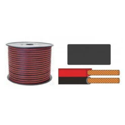 Bobine 100m Câble Parallèle 2x1mm Rouge/noir K24130