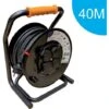 Enrouleur PRO De Chantier 3G2.5 35m IP44 Platine Fixe (anti Twist) - Câble H07RN-F- 4 Prises 16A - Garantie 2 Ans