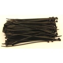 ATTACHE CABLES RILSAN NOIRS LONG 200 MM LARGE 4.8 MM - 200 COLLIERS PLASTIQUES