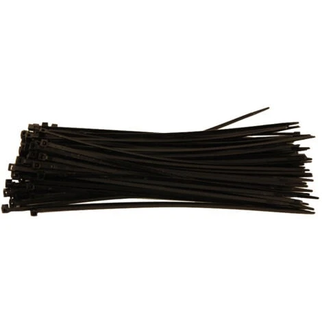 ATTACHE CABLES RILSAN 290 X 4.8 NOIRS - 100 COLLIERS PLASTIQUES