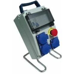 Zenitech 150254 Coffret 8 Modules IP54, Blanc/Bleu