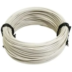 Rouleau 5m Fil électrique 1mm² Cuivre Blanc Câble Souple Faisceau