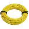 Rouleau 5m Fil électrique 0,5mm² Cuivre Jaune Câble Souple Faisceau