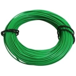 Rouleau 5m Fil électrique 0,5mm² Cuivre Vert Câble Souple Faisceau