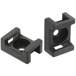 EMBASE SIMPLE POUR COLLIER 9 MM NOIR SACHET DE 100