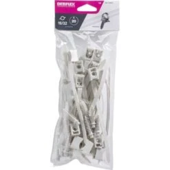 COLLIER AVEC EMBASE �16 A 32 MM + CHEVILLE GRIS SACHET DE 20