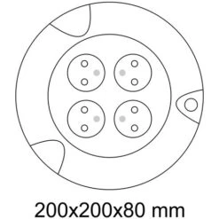 Enrouleur 5m H05VV-F 3G1.5 - 4 Prises 16A - Garantie 2 Ans -Goobayd Magasin 36152542 3